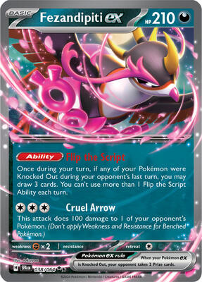 Fezandipiti ex - 038/064 (Starless Holo) card from Deck Exclusives