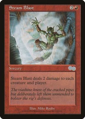 Steam Blast card from Urza's Saga