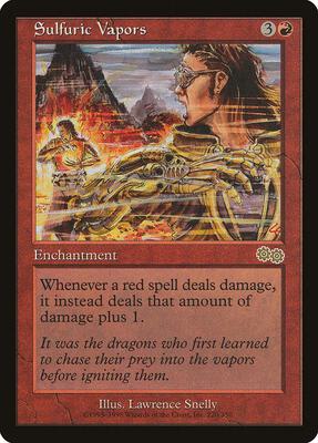 Sulfuric Vapors card from Urza's Saga