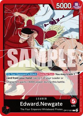 Edward.Newgate (001) card from The World's Strongest Warriors