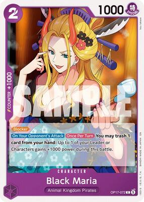 Black Maria card from The World's Strongest Warriors