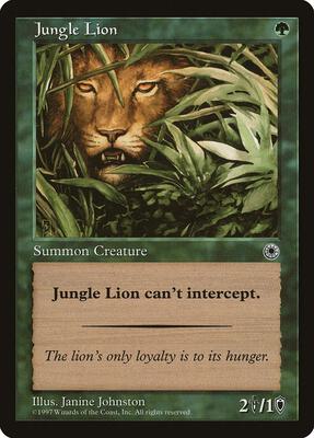 Jungle Lion card from Portal