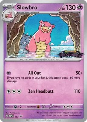 Slowbro - 083 (Pitch Black Stamped) card from ME: Mega Evolution Promo