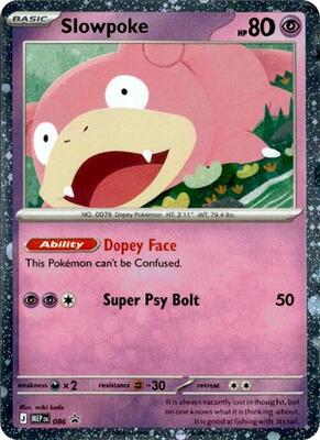 Slowpoke - 086 (Cosmos Holo) card from ME: Mega Evolution Promo