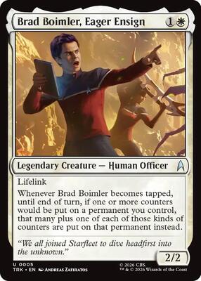 Brad Boimler, Eager Ensign card from Star Trek