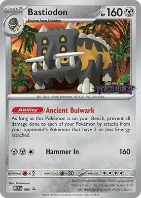 Bastiodon - 085 (Pitch Black Stamped) card from ME: Mega Evolution Promo