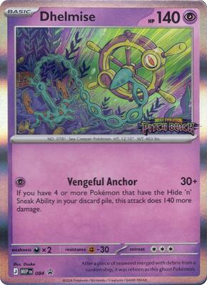 Dhelmise - 084 (Prerelease) card from ME: Mega Evolution Promo