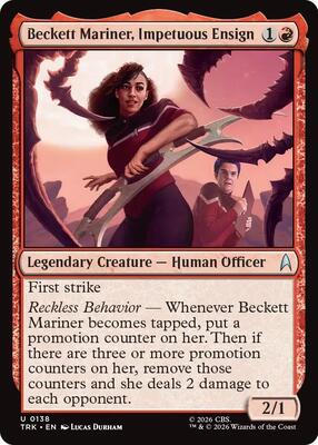Beckett Mariner, Impetuous Ensign card from Star Trek