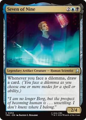 Seven of Nine card from Star Trek