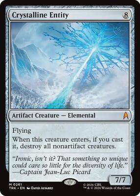 Crystalline Entity card from Star Trek