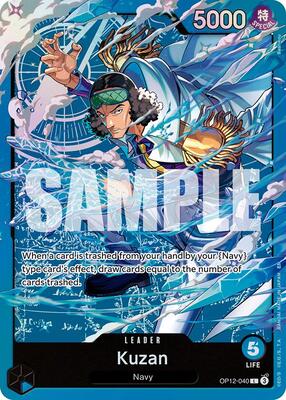 Kuzan (OP12-040) card from Starter Deck 33: BLUE Kuzan