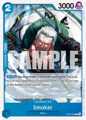 Smoker card from Starter Deck 33: BLUE Kuzan