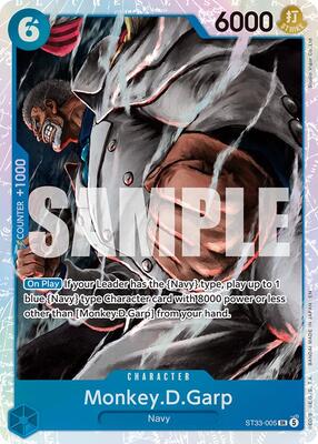 Monkey.D.Garp card from Starter Deck 33: BLUE Kuzan