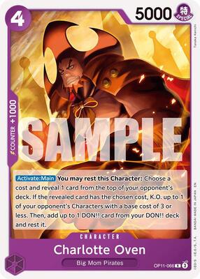 Charlotte Oven card from Starter Deck 34: PURPLE Charlotte Katakuri