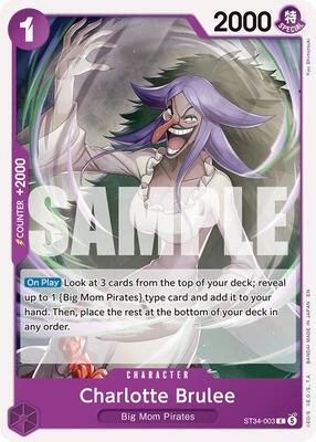 Charlotte Brulee card from Starter Deck 34: PURPLE Charlotte Katakuri