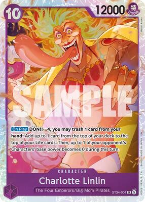 Charlotte Linlin card from Starter Deck 34: PURPLE Charlotte Katakuri