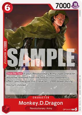 Monkey.D.Dragon card from Starter Deck 35: RED/BLACK Sabo