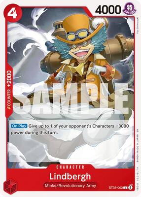 Lindbergh card from Starter Deck 35: RED/BLACK Sabo