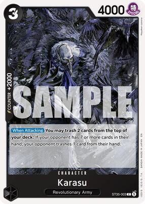 Karasu card from Starter Deck 35: RED/BLACK Sabo