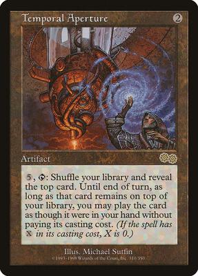 Temporal Aperture card from Urza's Saga