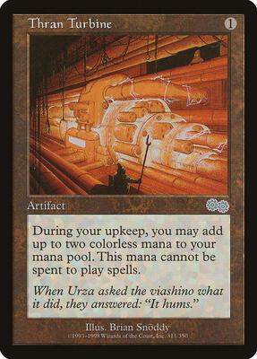 Thran Turbine card from Urza's Saga