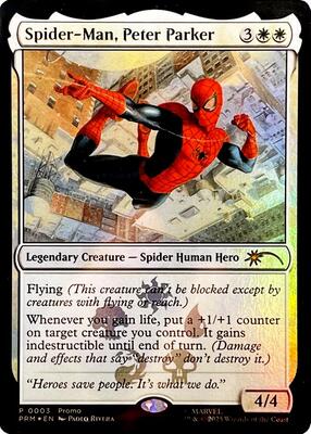 Spider-Man, Peter Parker card from Unique and Miscellaneous Promos
