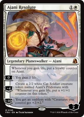 Ajani Resolute card from Reality Fracture