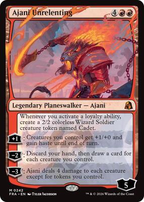 Ajani Unrelenting card from Reality Fracture