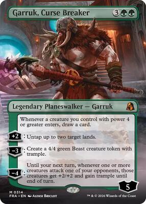 Garruk, Curse Breaker (Borderless) card from Reality Fracture