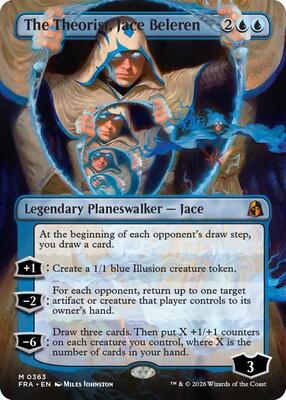 The Theorist, Jace Beleren (Borderless) (0363) card from Reality Fracture