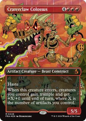 Craterclaw Colossus (Borderless) (0446) card from Reality Fracture