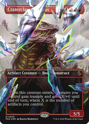 Craterclaw Colossus (Borderless) (Facet Foil) (0455) card from Reality Fracture
