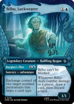 Bilbo, Luckwearer (Showcase) card from The Hobbit
