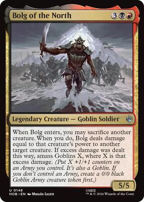 Bolg of the North card from The Hobbit