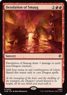 Desolation of Smaug card from The Hobbit