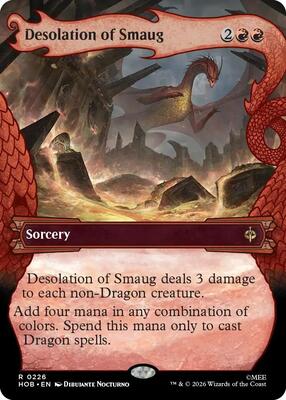 Desolation of Smaug (Showcase) card from The Hobbit