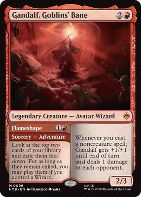 Gandalf, Goblins' Bane card from The Hobbit