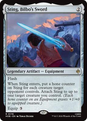 Sting, Bilbo's Sword card from The Hobbit
