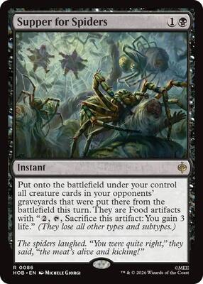 Supper for Spiders card from The Hobbit