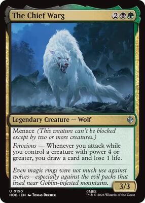 The Chief Warg card from The Hobbit