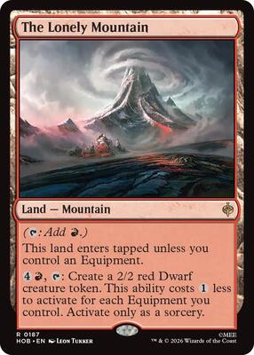 The Lonely Mountain card from The Hobbit