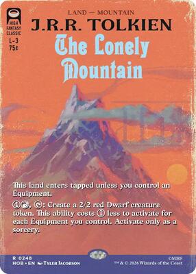 The Lonely Mountain (Borderless) card from The Hobbit