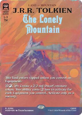 The Lonely Mountain (Borderless) (Surge Foil) card from The Hobbit