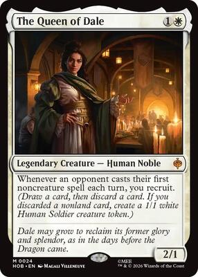 The Queen of Dale card from The Hobbit