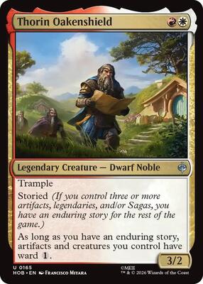 Thorin Oakenshield card from The Hobbit