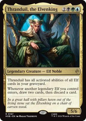 Thranduil, the Elvenking card from The Hobbit
