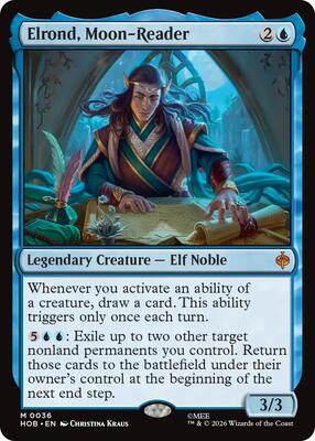 Elrond, Moon-Reader card from The Hobbit