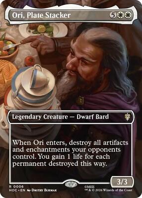 Ori, Plate Stacker (Borderless) card from The Hobbit: Eternal-Legal