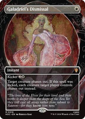 Galadriel's Dismissal (Borderless) card from The Hobbit: Eternal-Legal