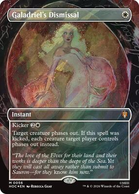 Galadriel's Dismissal (Borderless) (Surge Foil) card from The Hobbit: Eternal-Legal